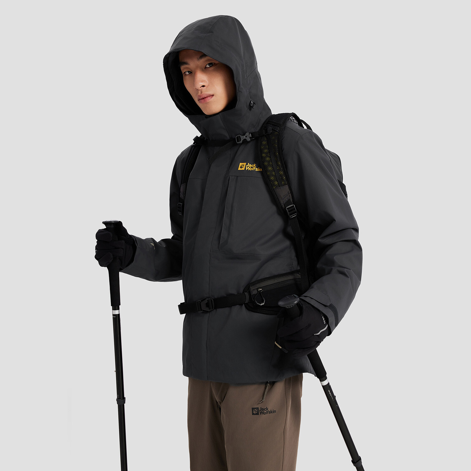 картинка Ветровка мужская Jack Wolfskin, черный от магазина Одежда+