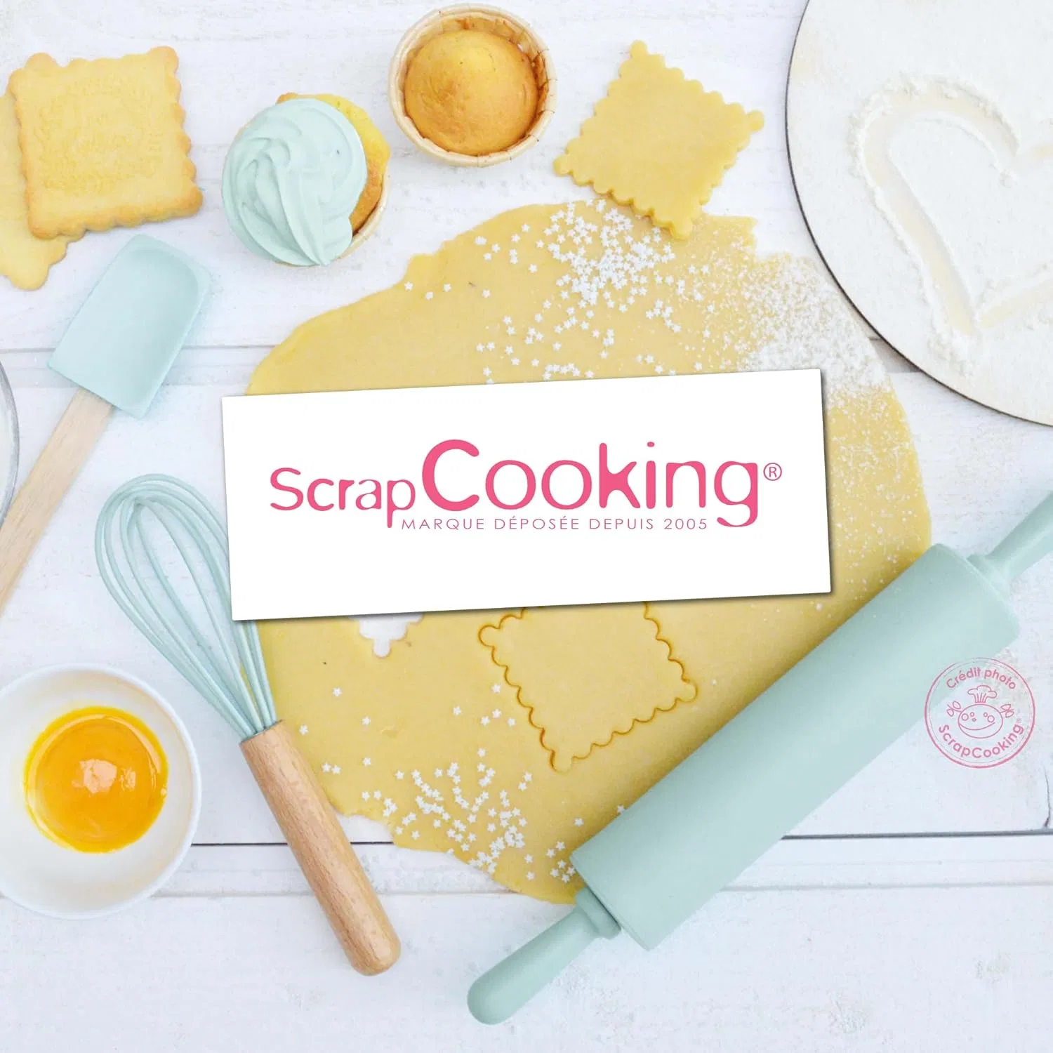 картинка Ложка силиконовая 27 см ScrapCooking, Teal от магазина Одежда+