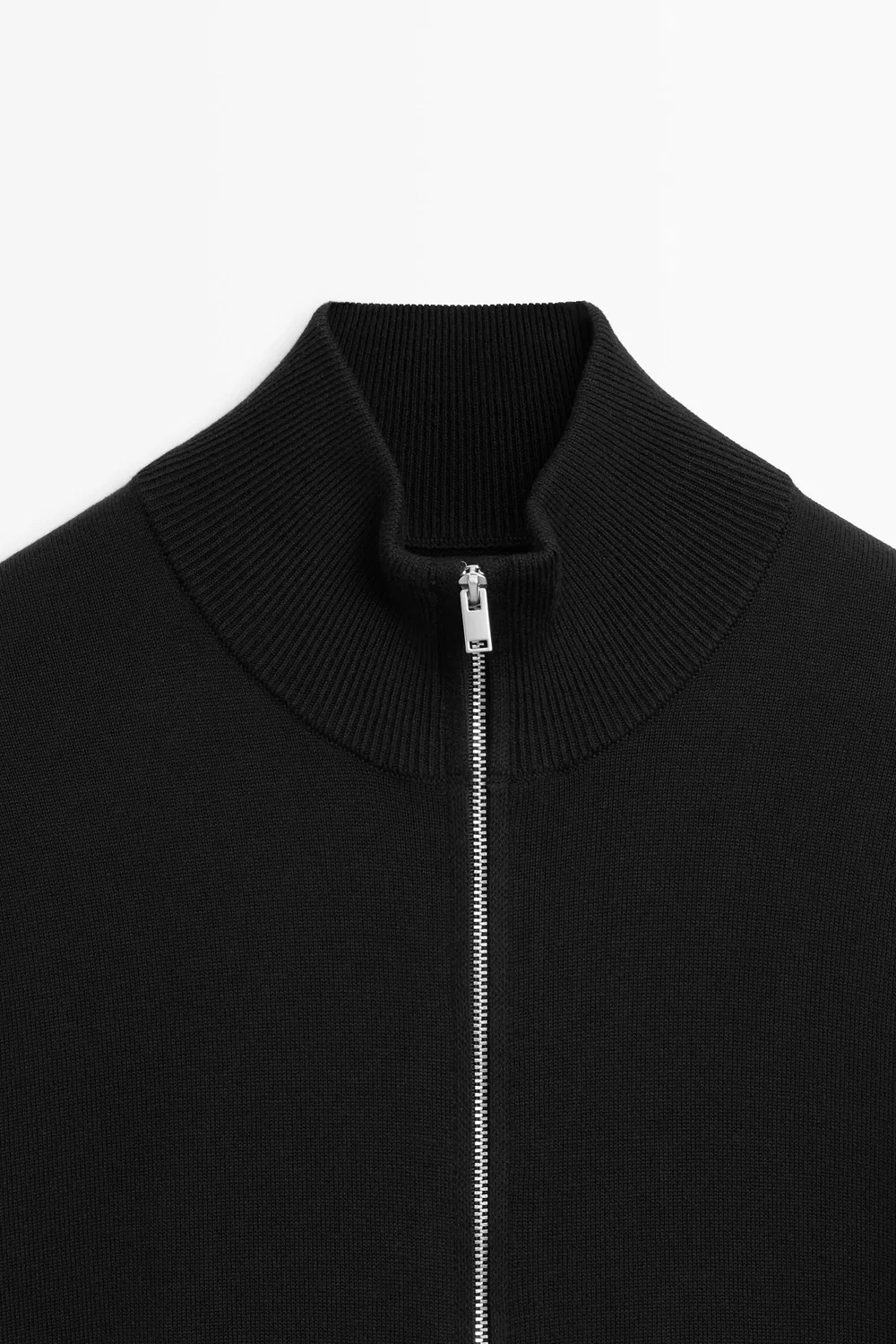 картинка Кардиган Massimo Dutti 100% Cotton Knit, черный от магазина Одежда+