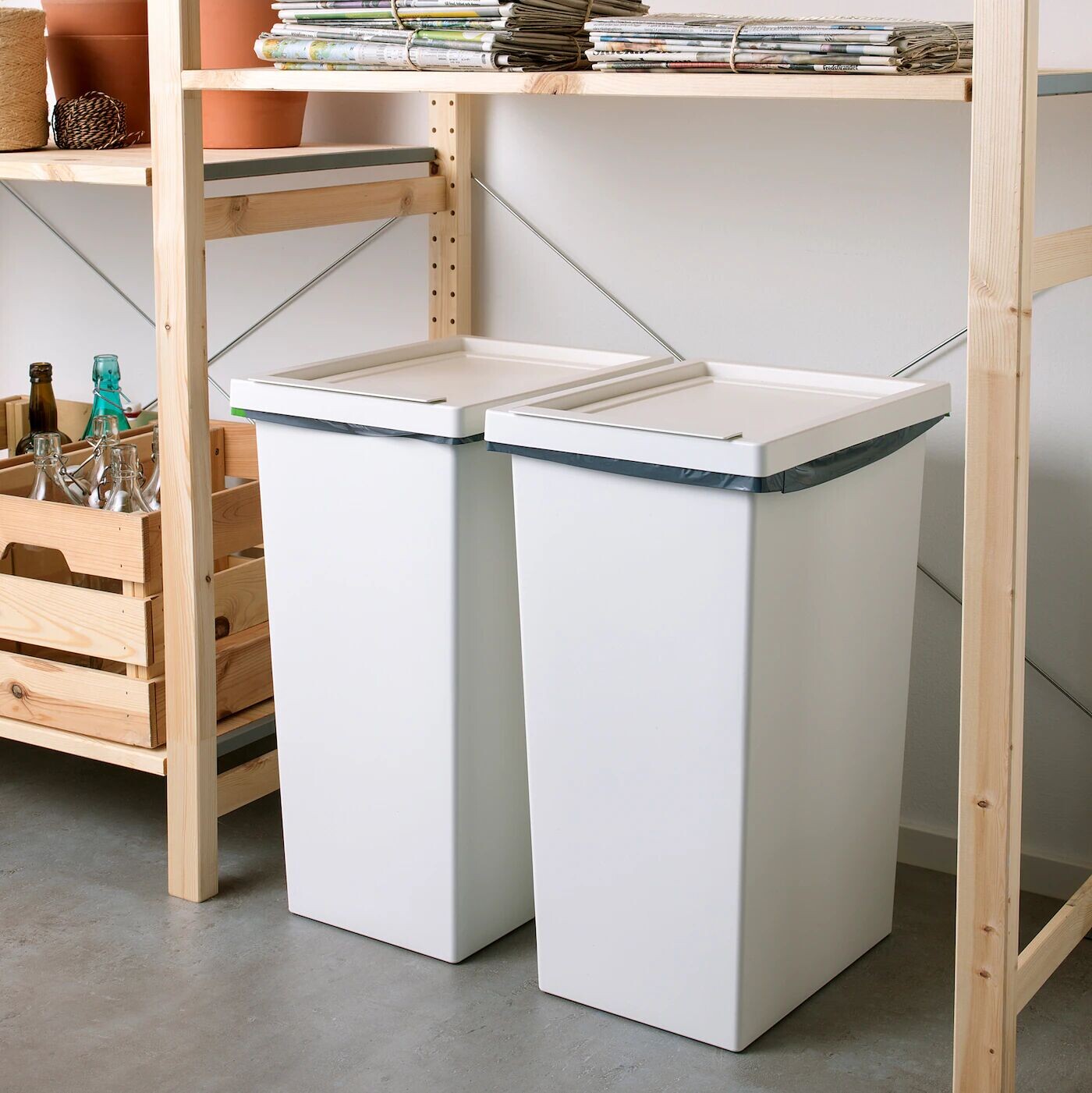 картинка Ведро с крышкой, белое, 42 л, FILUR IKEA от магазина Одежда+