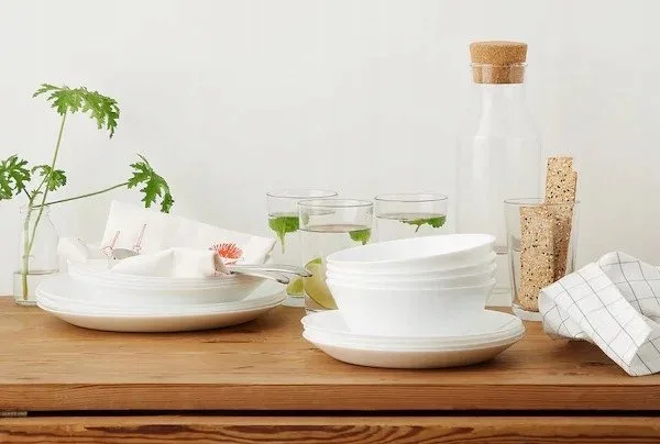 картинка Набор посуды 48 предметов OFTAST Ikea, Прозрачный от магазина Одежда+