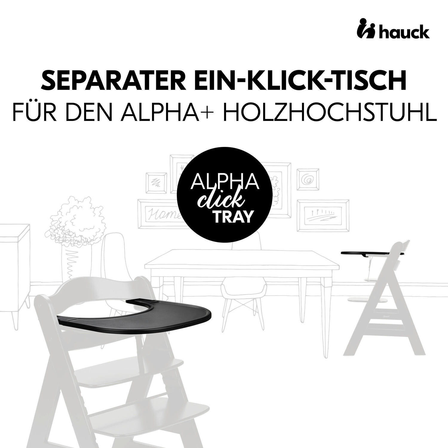 картинка Обеденная и игровая наставка Hauck, черный от магазина Одежда+