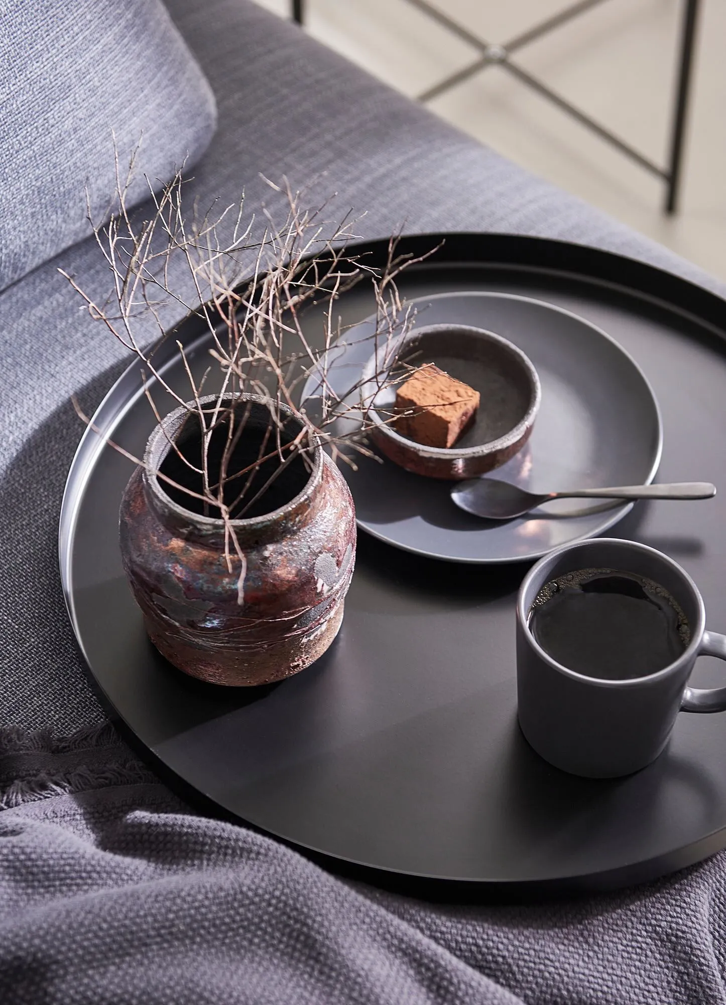 картинка Стол-поднос, черный, 45x53 см, GLADOM IKEA от магазина Одежда+