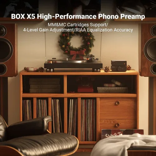 картинка Предусилитель для проигрывателя виниловых пластинок Fosi Audio Box X5 Phono от магазина Одежда+