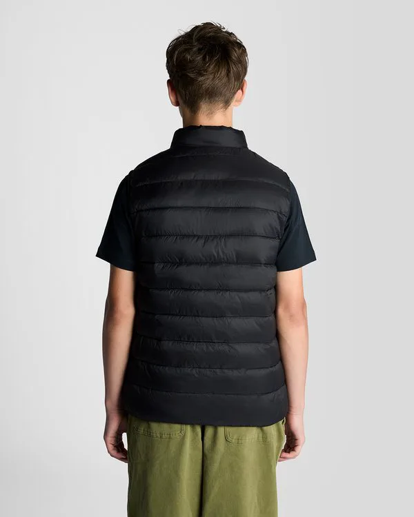 картинка Легкий стеганый жилет Lyle & Scott, Jet Black от магазина Одежда+