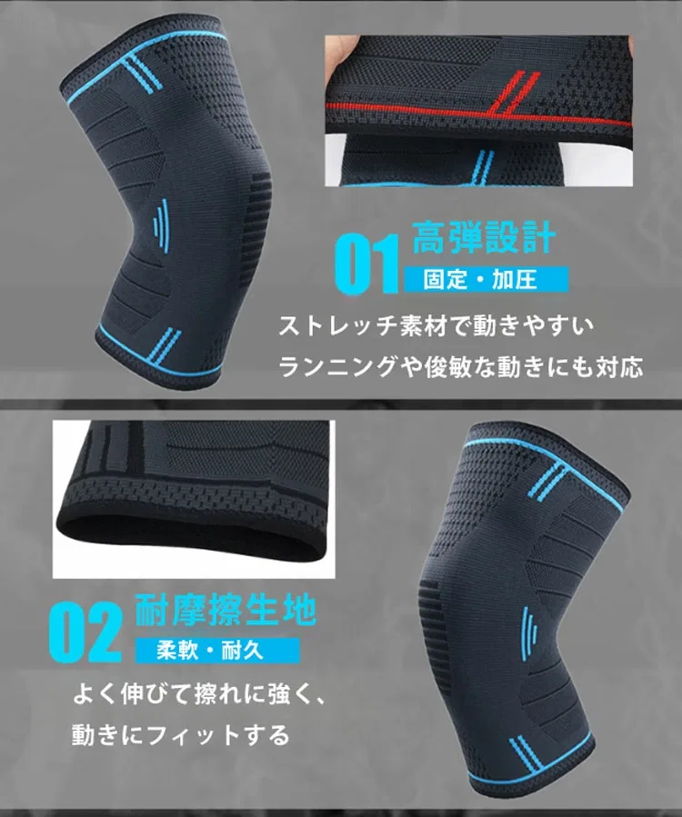 картинка Спортивный наколенник с силиконовой фиксацией, Blue от магазина Одежда+