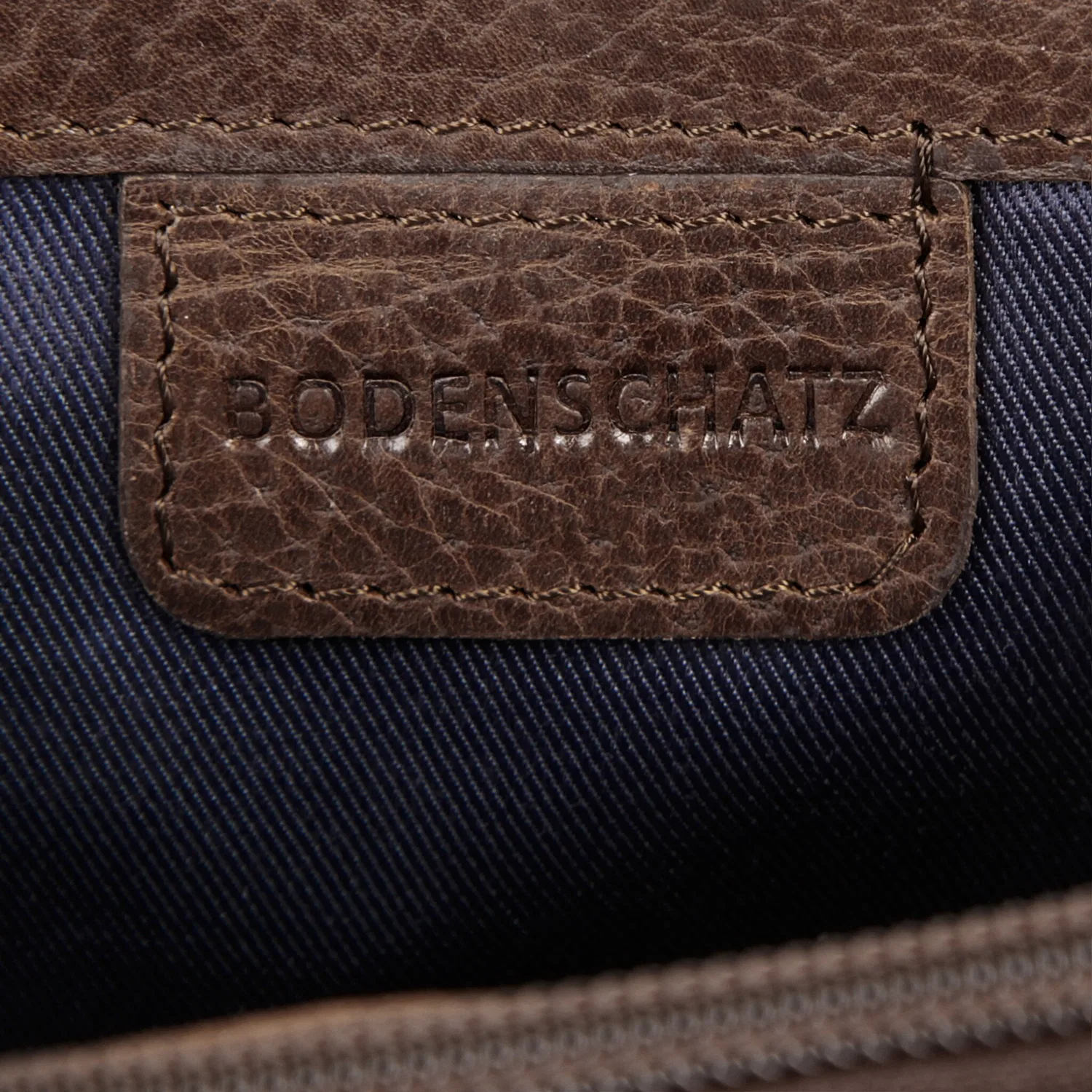 картинка Кожаный портфель с A4 отделением Bodenschatz, Brown от магазина Одежда+