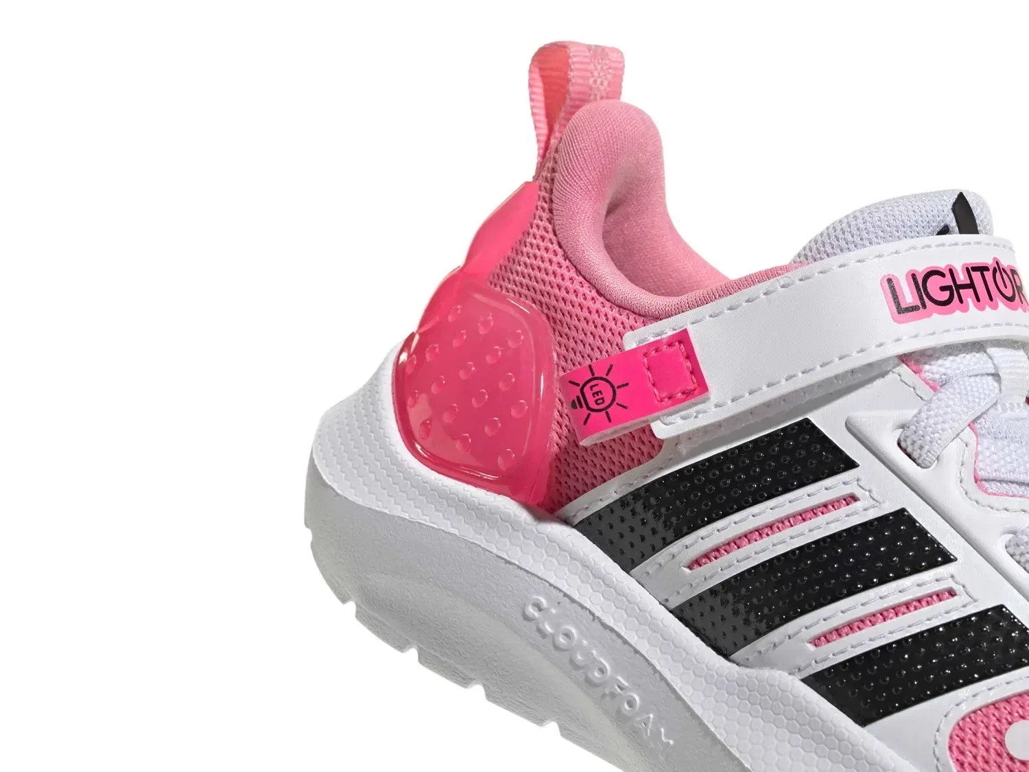 картинка Кроссовки Minnie Mouse Lightorama, adidas, белый/розовый от магазина Одежда+