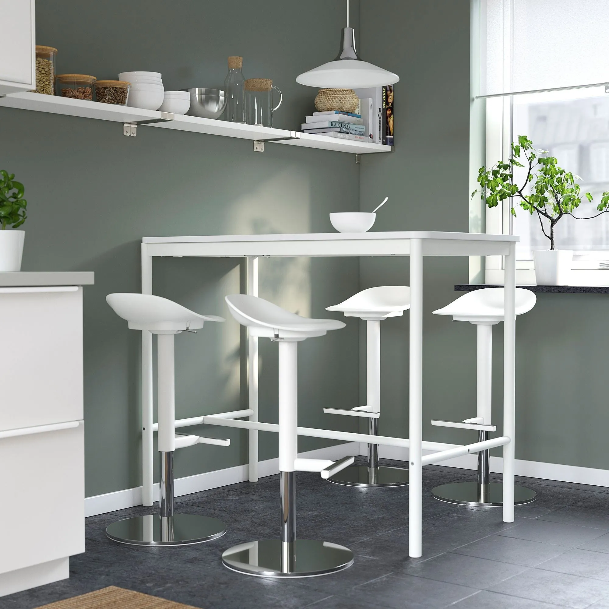 картинка Барный стул, белый, 76 см, JANINGE IKEA от магазина Одежда+
