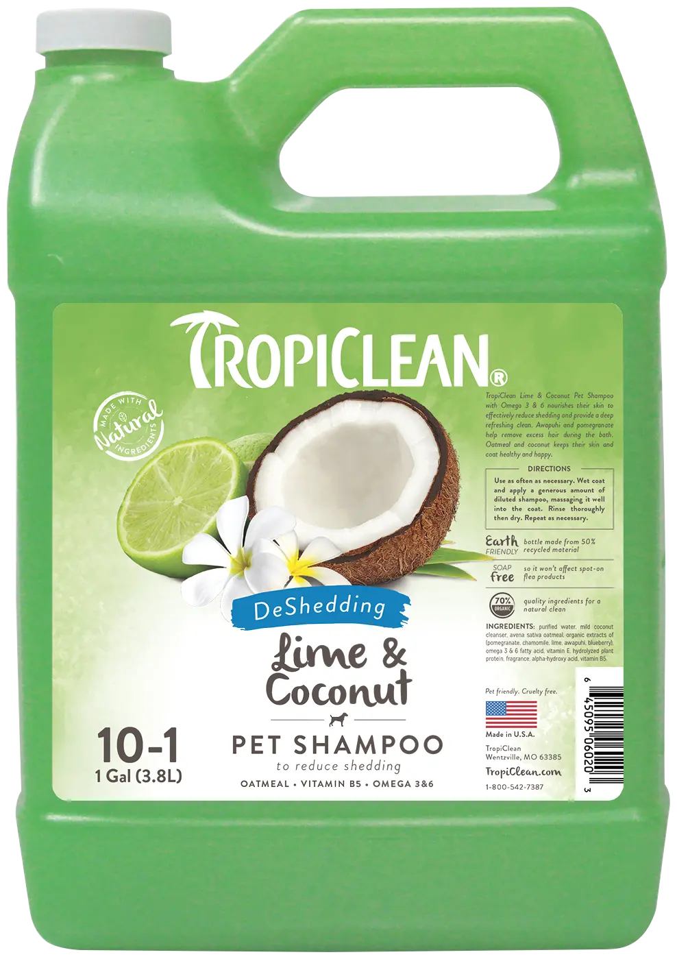 картинка TropiClean Шампунь с кокосом и лаймом 355мл TropiClean от магазина Одежда+