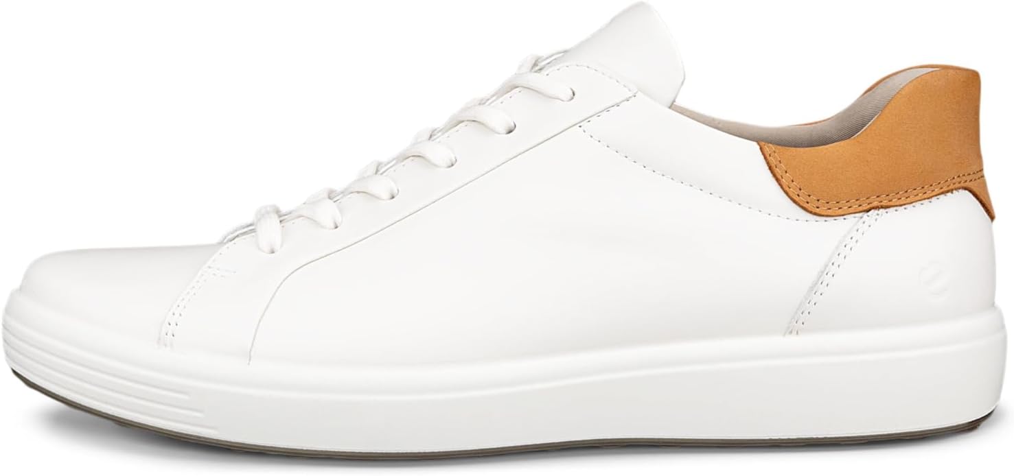картинка Мужские слипоны ECCO Soft 7 Easy, белые, без шнуровки от магазина Одежда+
