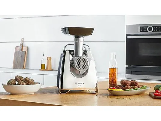 картинка Мясорубка Bosch MFW67440 2000W, черный / серебристый от магазина Одежда+