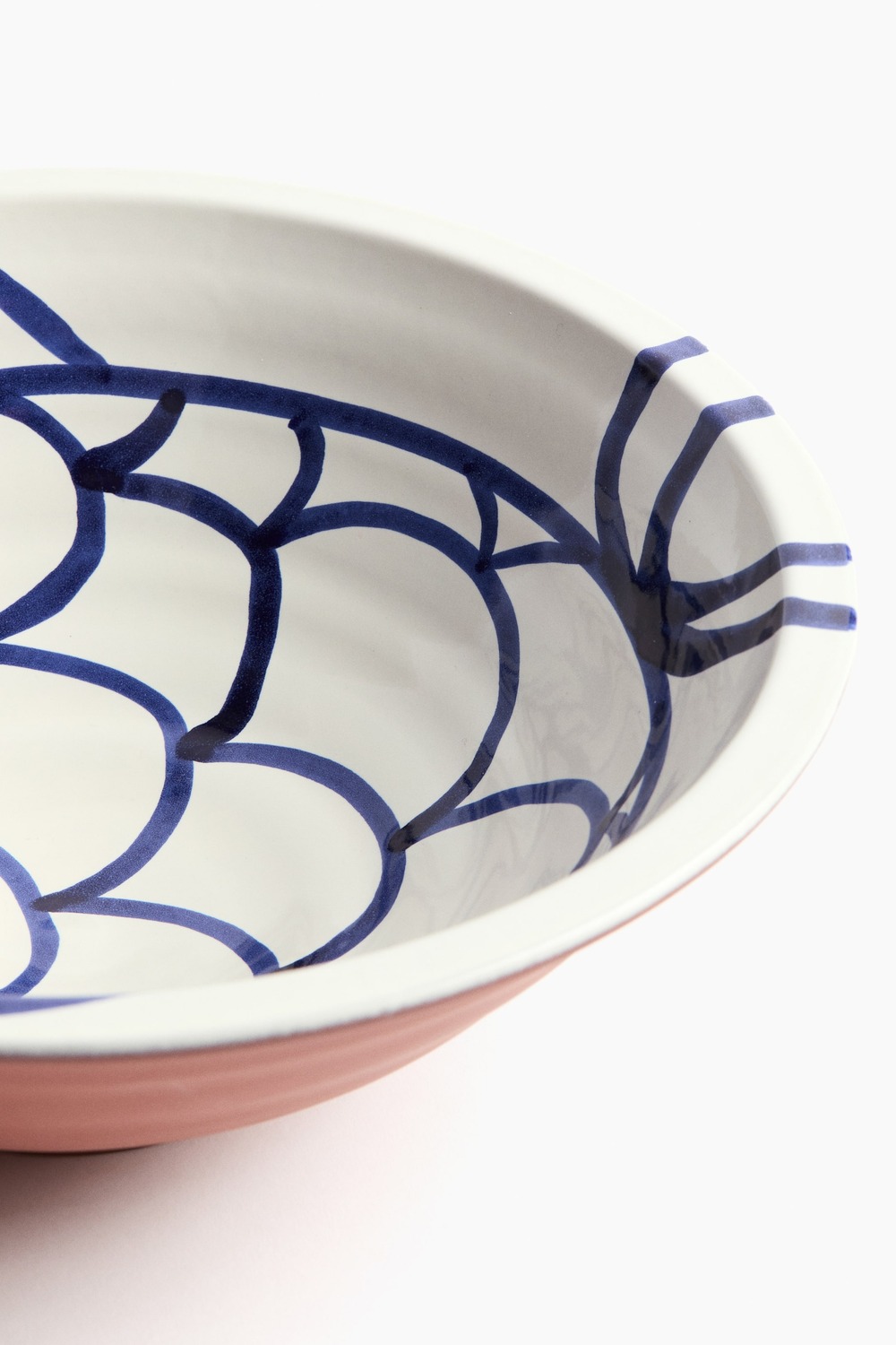 картинка Салатница H&M Hand-painted Terracotta, белый/синий от магазина Одежда+