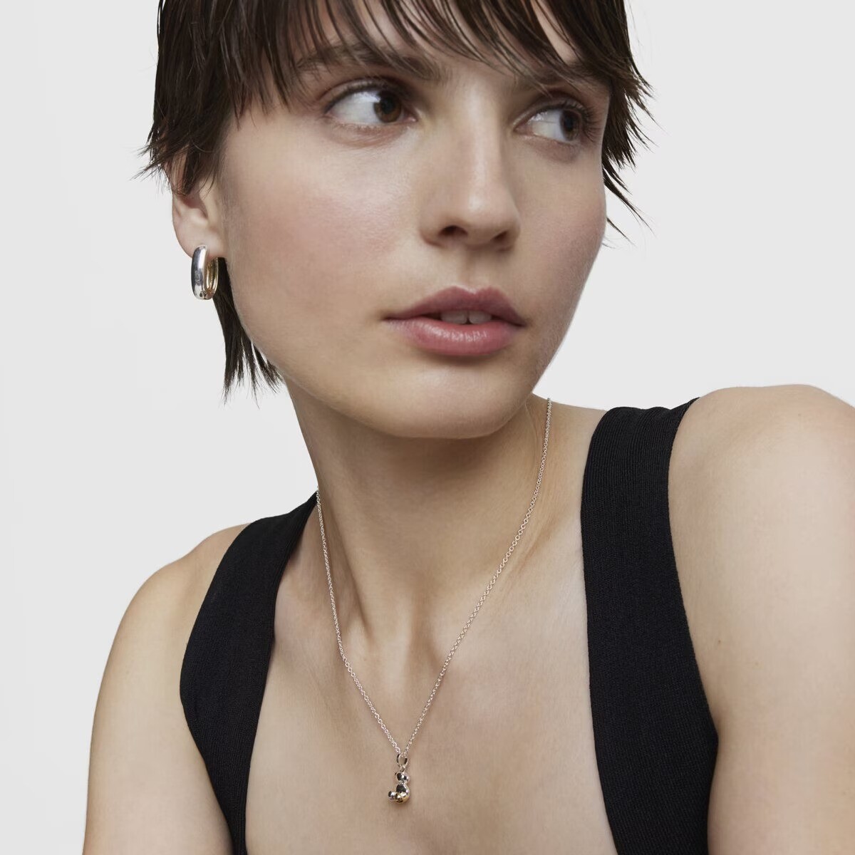картинка Подвеска Tous Small Two-tone Bold Bear, серебро/позолоченное серебро от магазина Одежда+