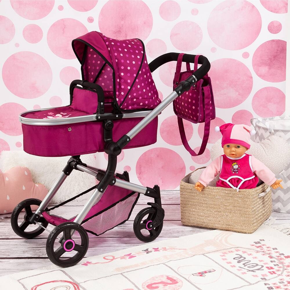 картинка Коляска Bayer City Baby Doll, синий от магазина Одежда+