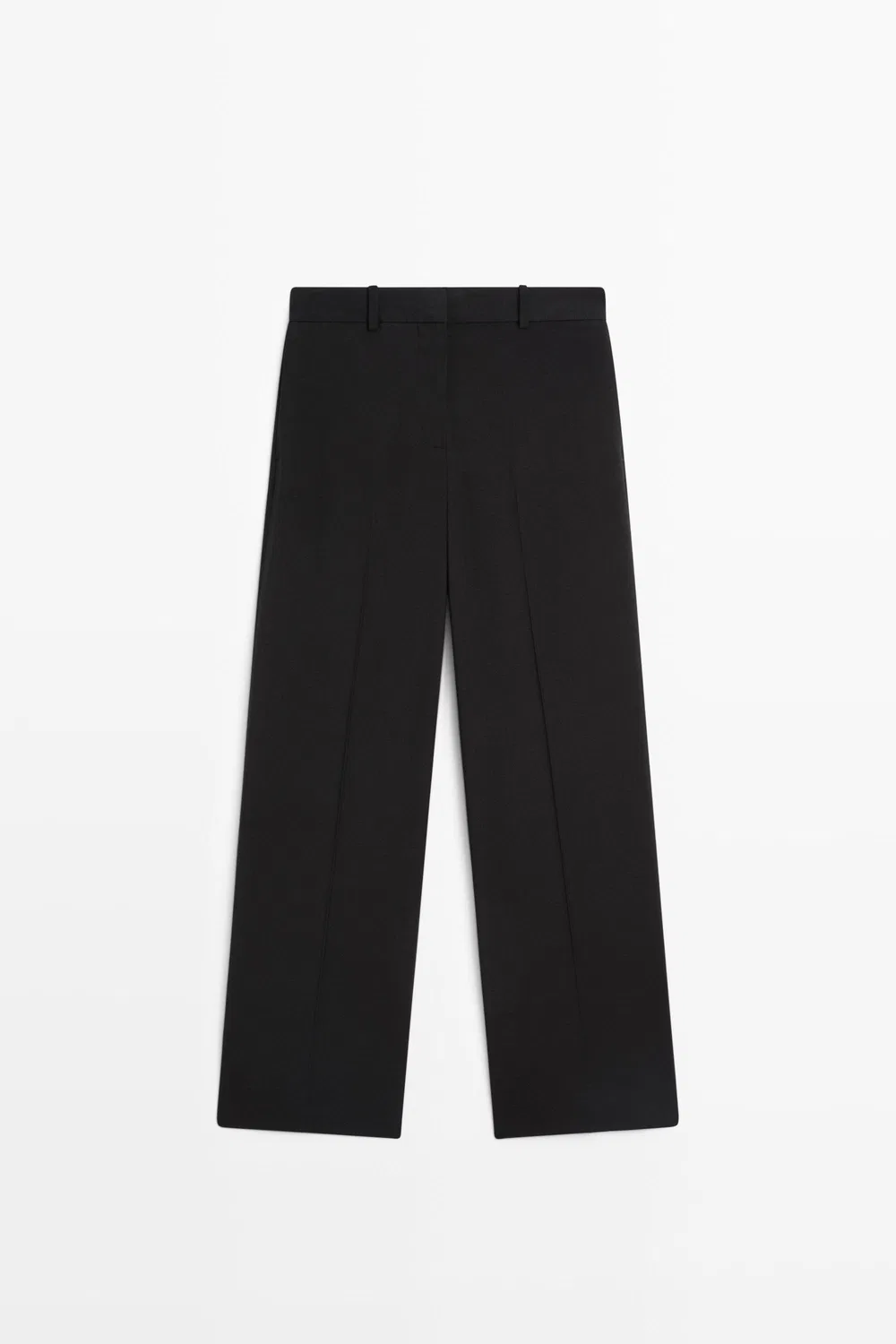 картинка Брюки Massimo Dutti Flowing Straight-Leg, черный от магазина Одежда+