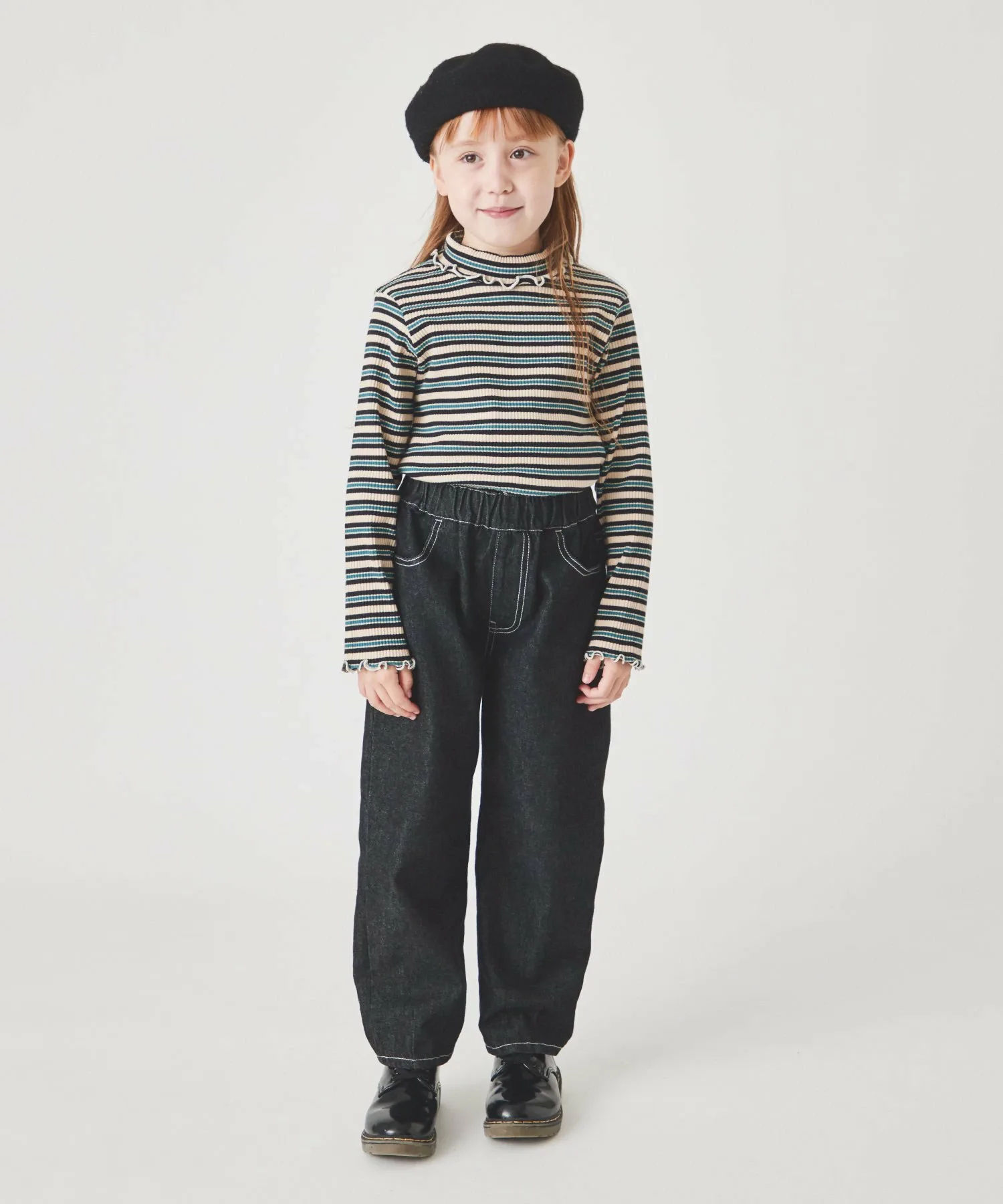картинка Водолазка в рубчик Ever Closet, Green border от магазина Одежда+