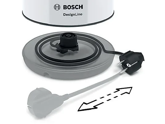 картинка Чайник Bosch TWK3P421, белый от магазина Одежда+