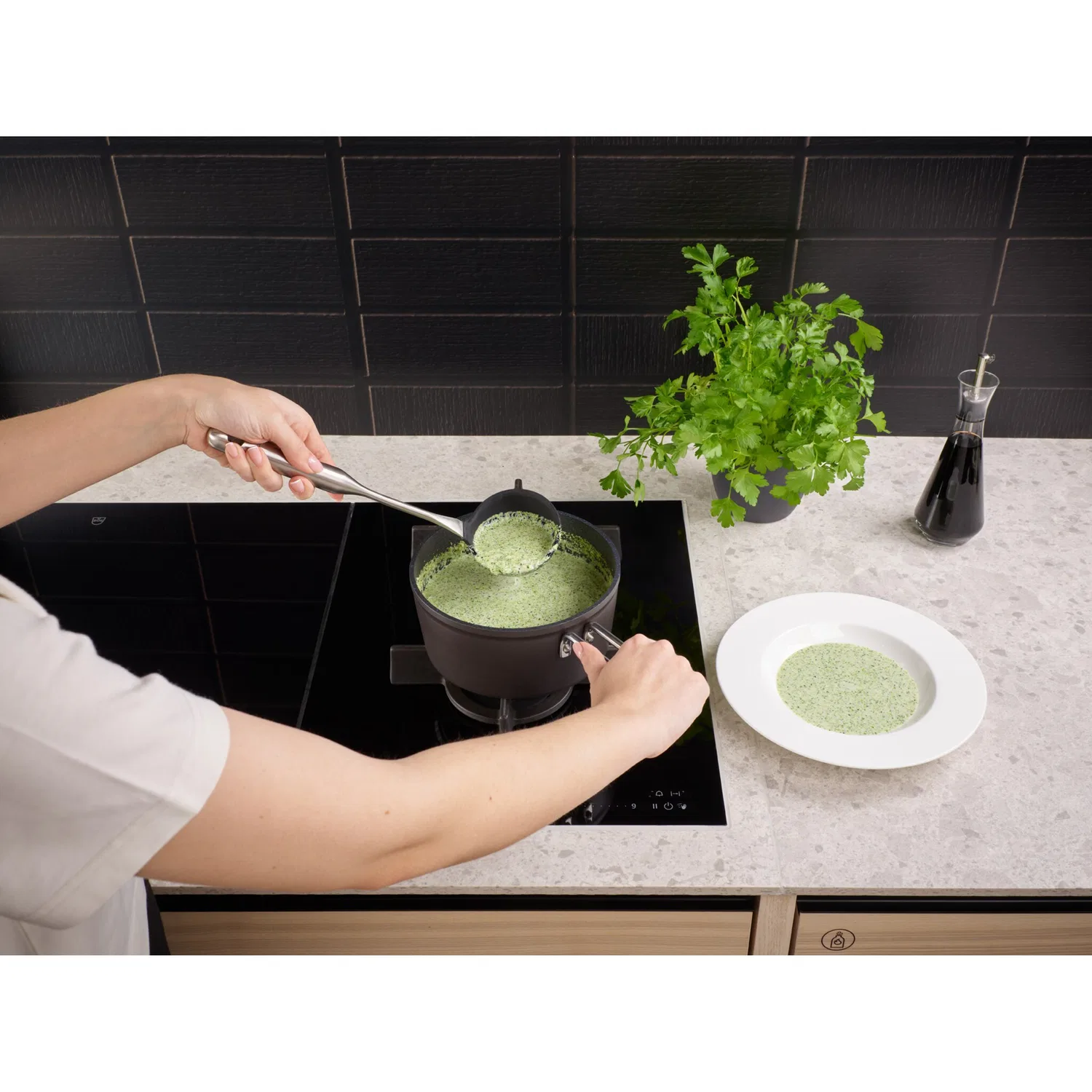 картинка Половник с силиконовой головкой Fissler Essential, Нержавеющая Сталь от магазина Одежда+