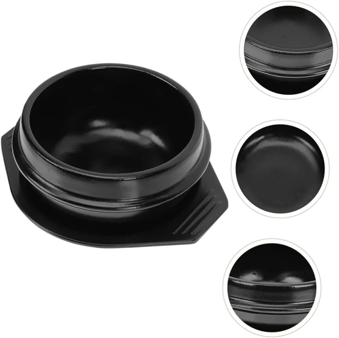 картинка Кастрюля-кокотница 13.5 см керамическая MUCKLILY, Black от магазина Одежда+