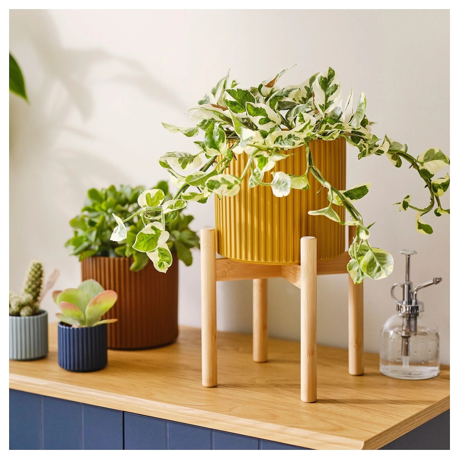 картинка Подставка для цветов Ikea Daksjus Bamboo, 21 см от магазина Одежда+