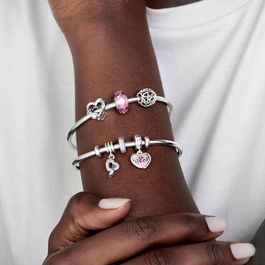 картинка Шарм-разделитель Pandora Moments Clear Sparkle, серебро/цирконий от магазина Одежда+