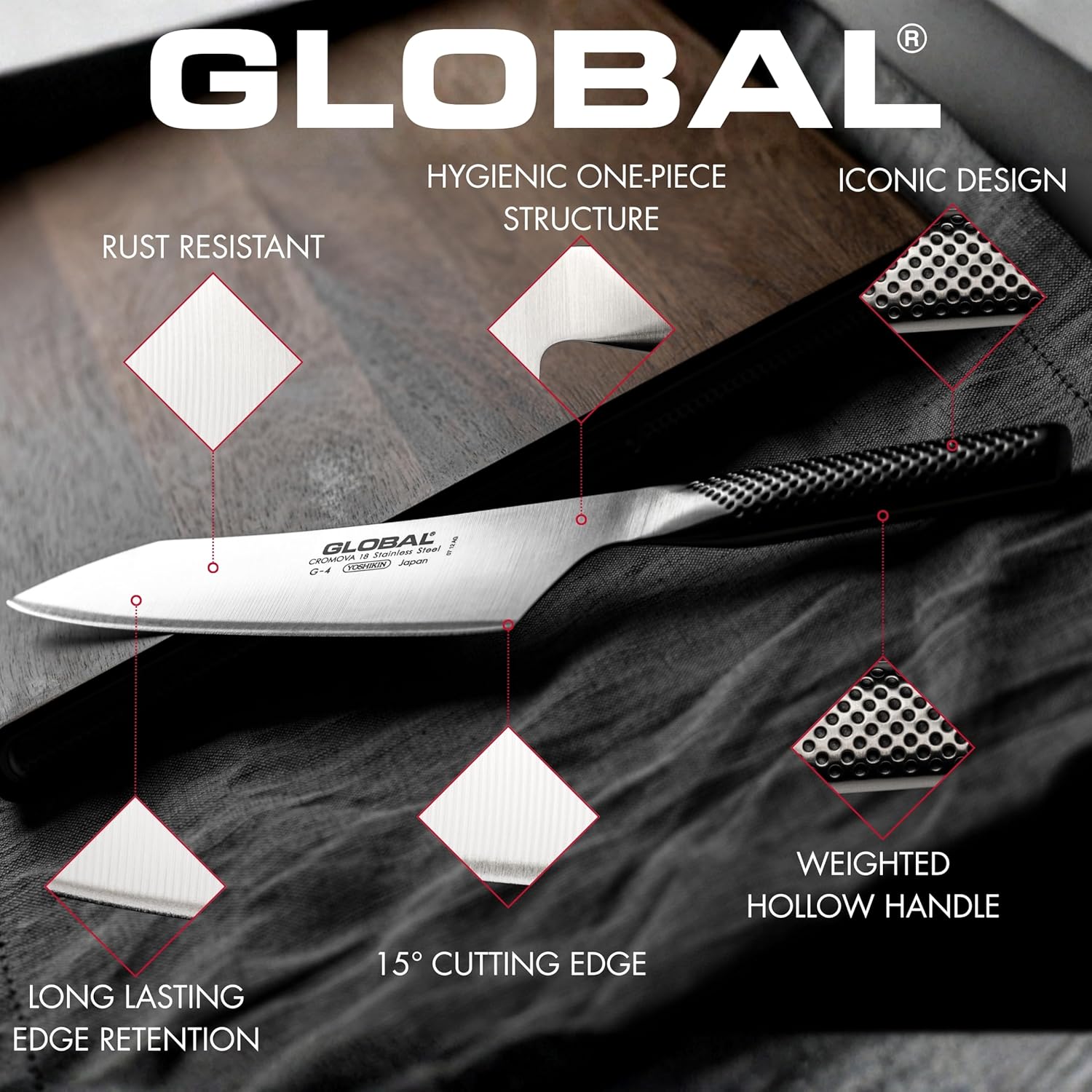 картинка Global - Пинцет Fish Bone, 13 см, серебряный от магазина Одежда+
