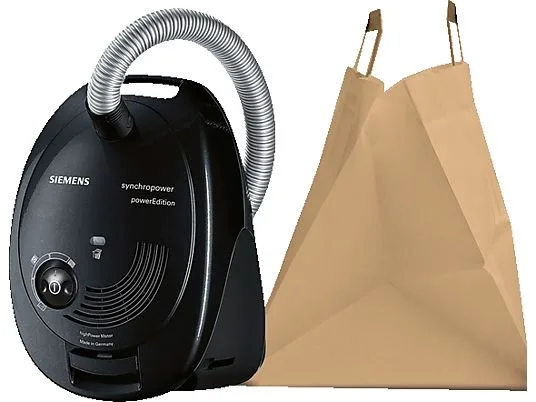 картинка Пылесос Siemens VS06A212 Synchropower, черный от магазина Одежда+