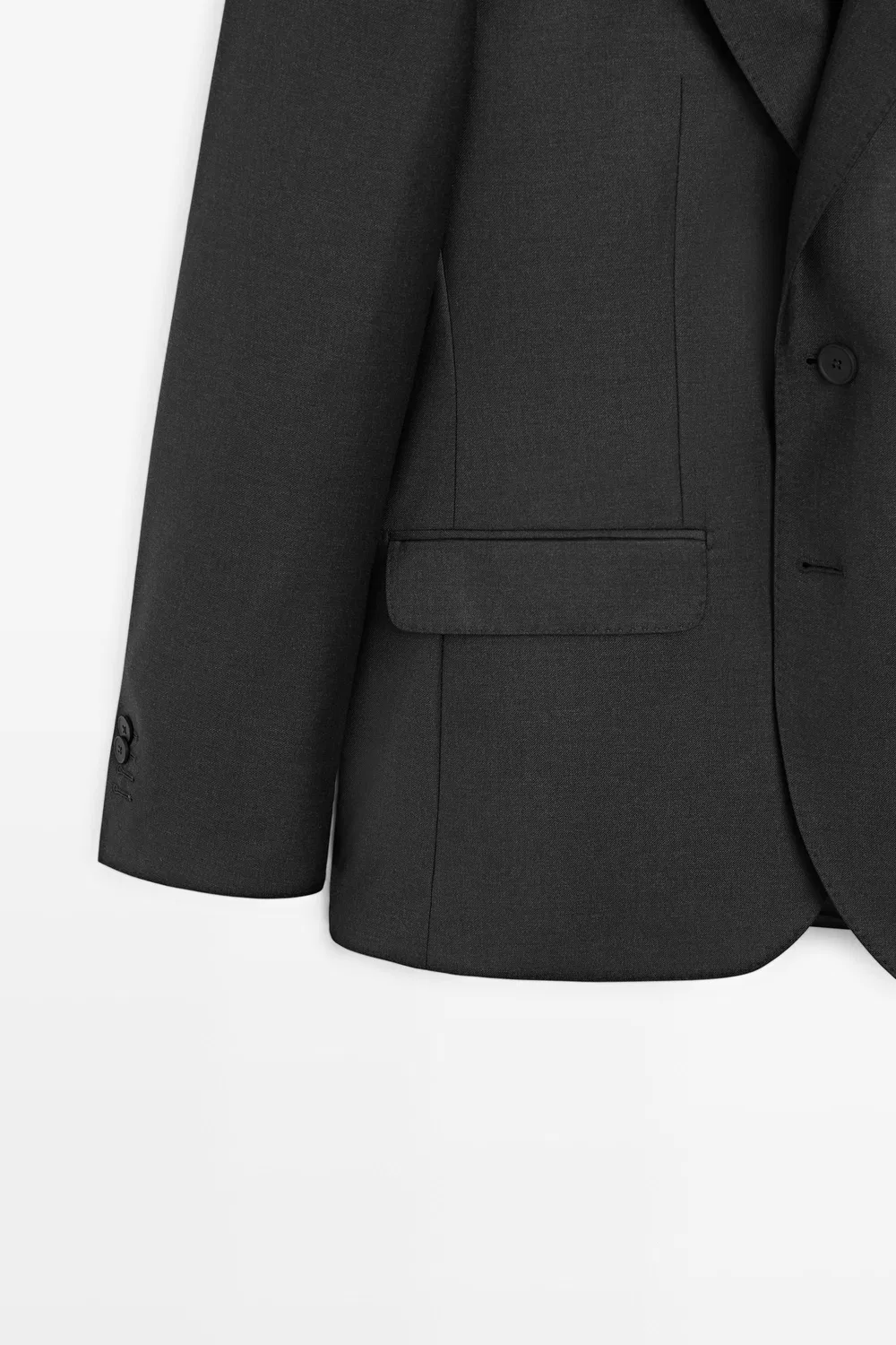 картинка Пиджак Massimo Dutti 100% Cool Wool Suit , угольно-серый от магазина Одежда+