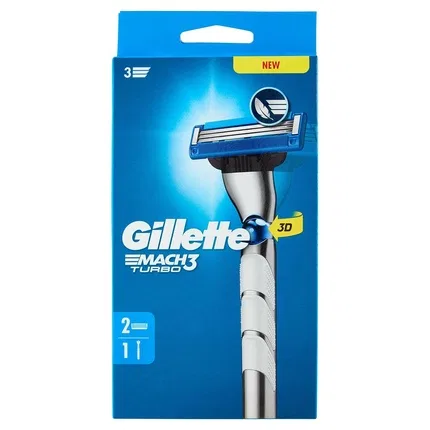 картинка Бритва Mach3 Turbo, Gillette, Silver от магазина Одежда+