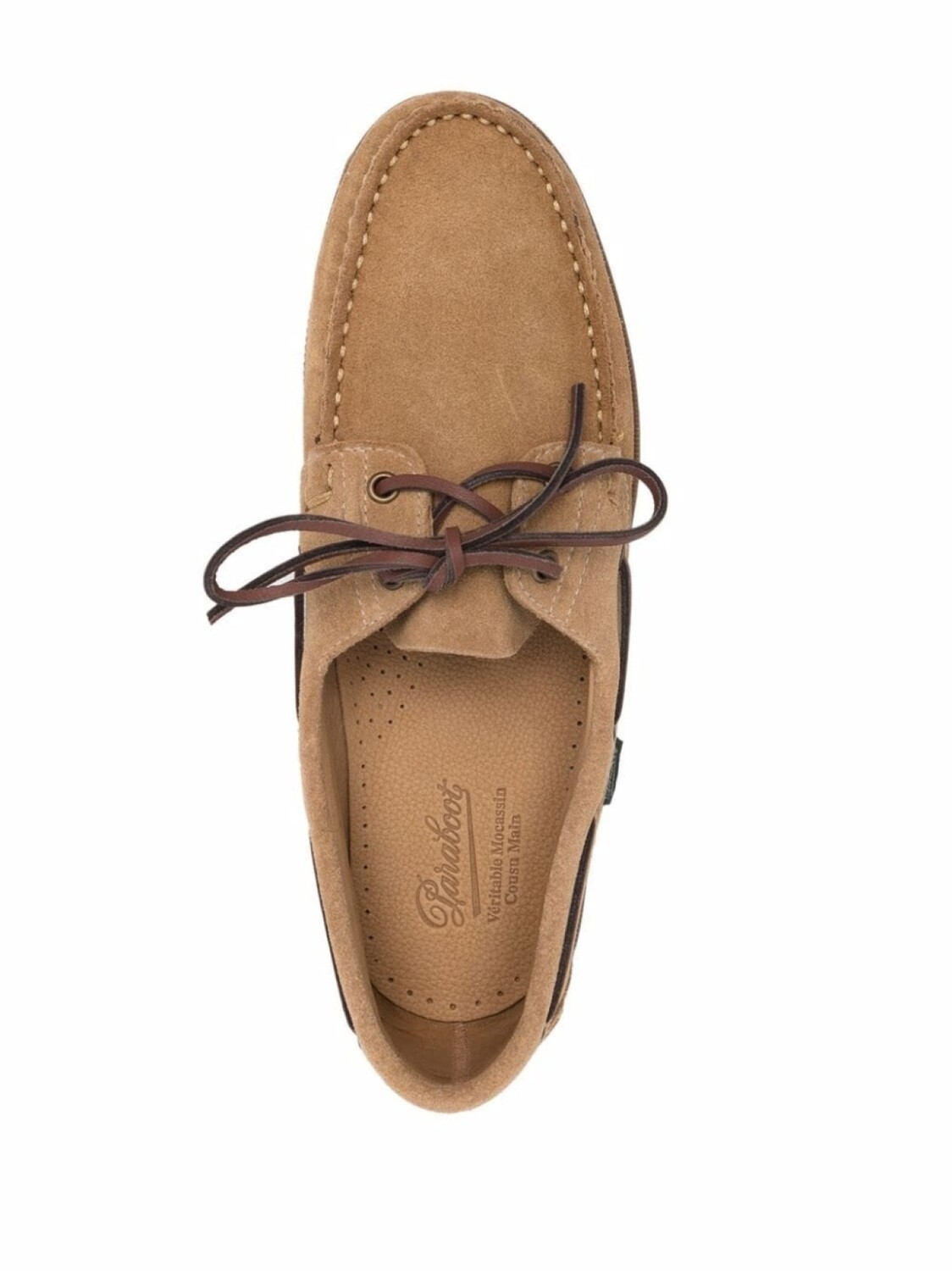 картинка Топсайдеры Paraboot из замши, коричневые от магазина Одежда+