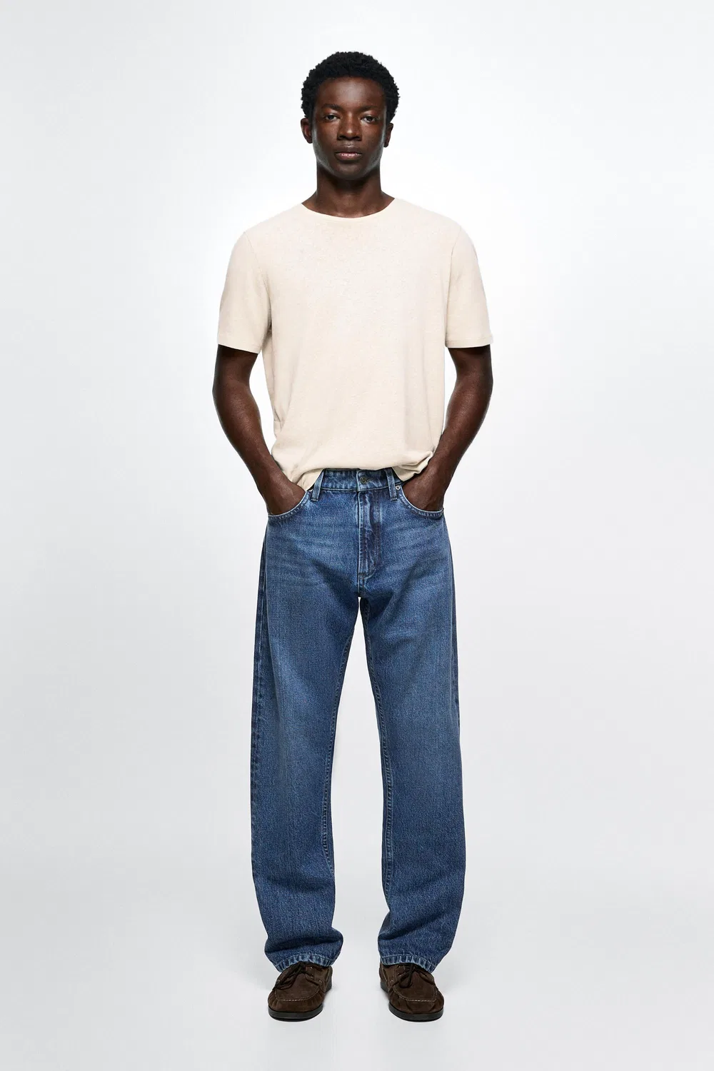 картинка Джинсы Massimo Dutti Relaxed-Fit, синий от магазина Одежда+