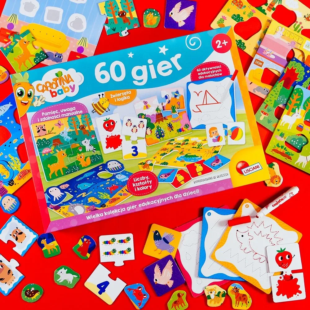 картинка Набор развивающих игр Carotina Baby 60 игр Lisciani от магазина Одежда+