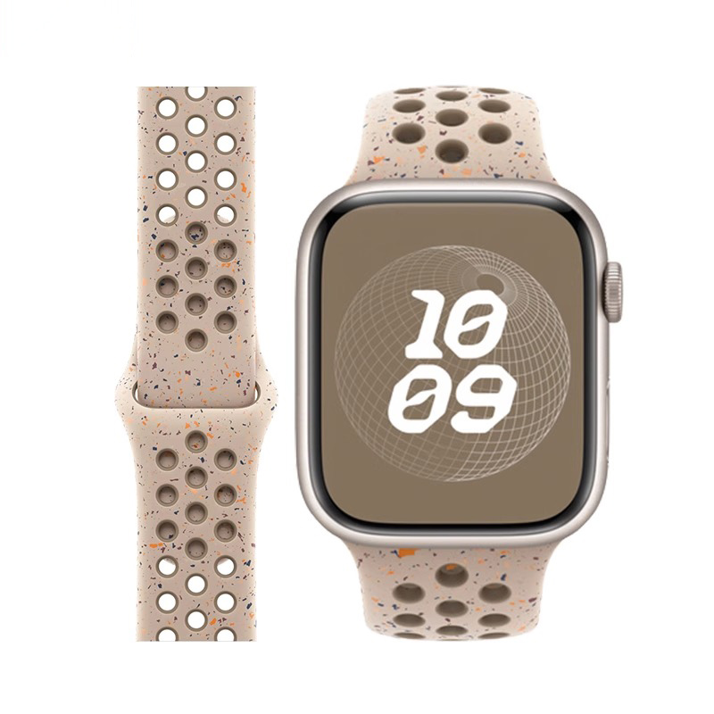 картинка Силиконовый ремешок Iboann для Apple Watch Nike, песочный от магазина Одежда+