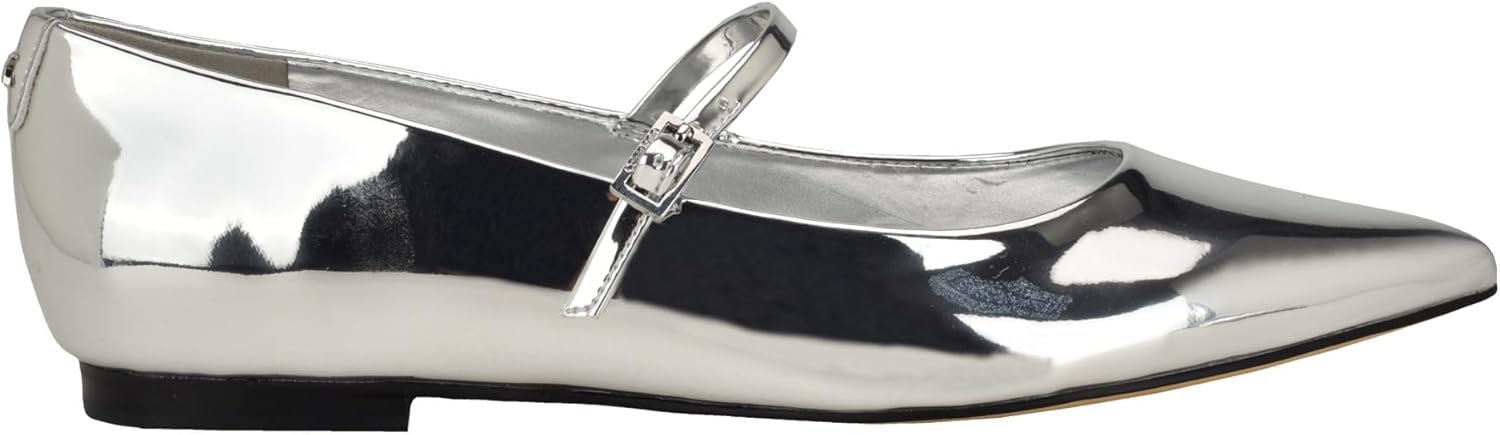 картинка Женские балетки Calvin Klein Kamryn, Silver Patent 040 от магазина Одежда+