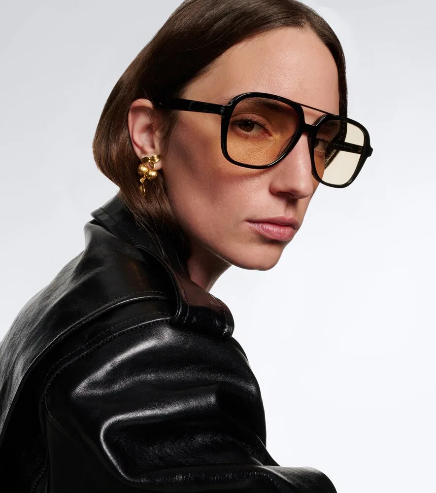 картинка Квадратные очки SL 545 Saint Laurent, черный от магазина Одежда+