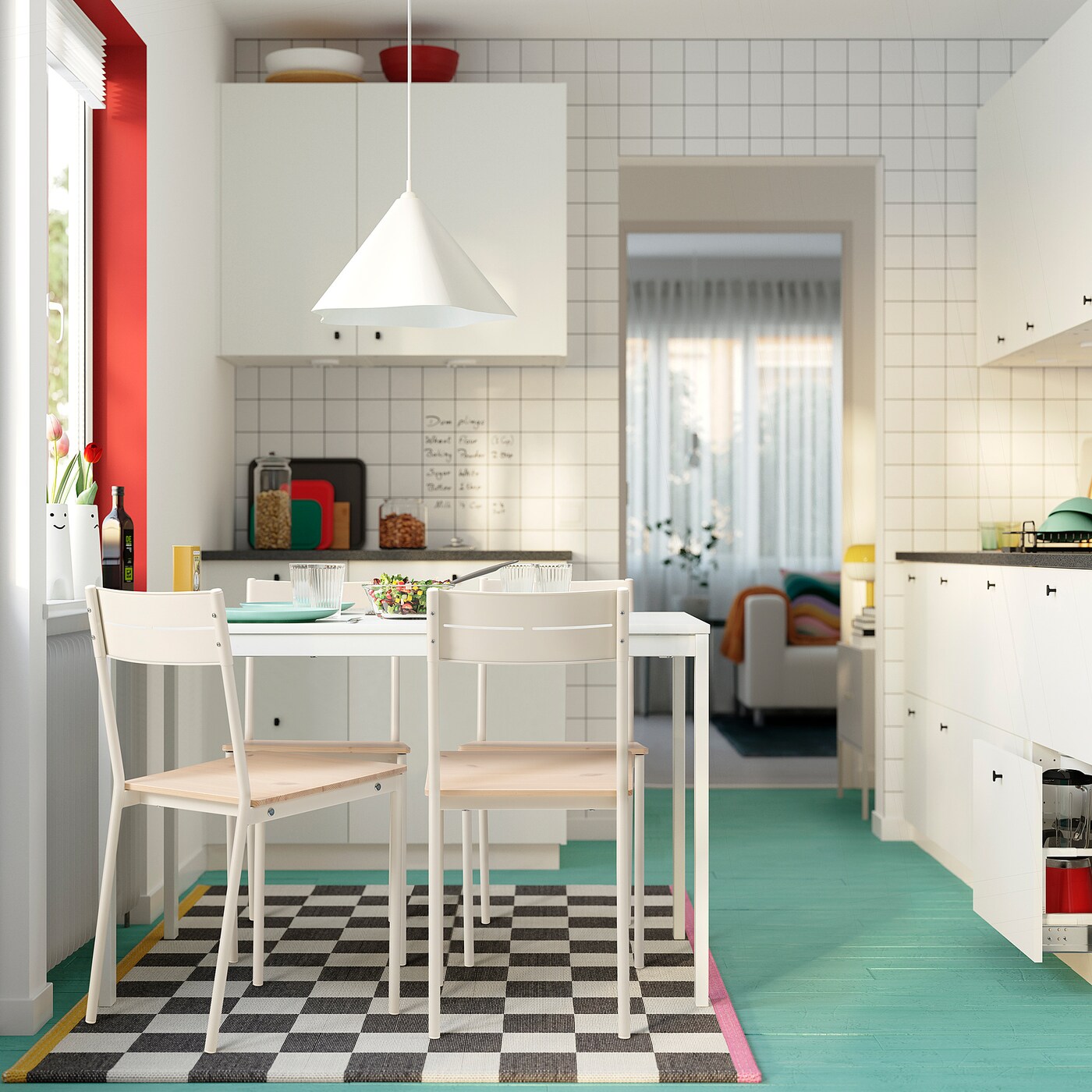 картинка Стул Ikea Buslätt, белый / сосна от магазина Одежда+
