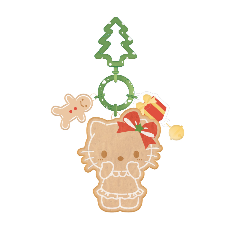 картинка Hello Kitty Alloy Christmas Trees Charm Unisex Sanrio, blanket bear от магазина Одежда+