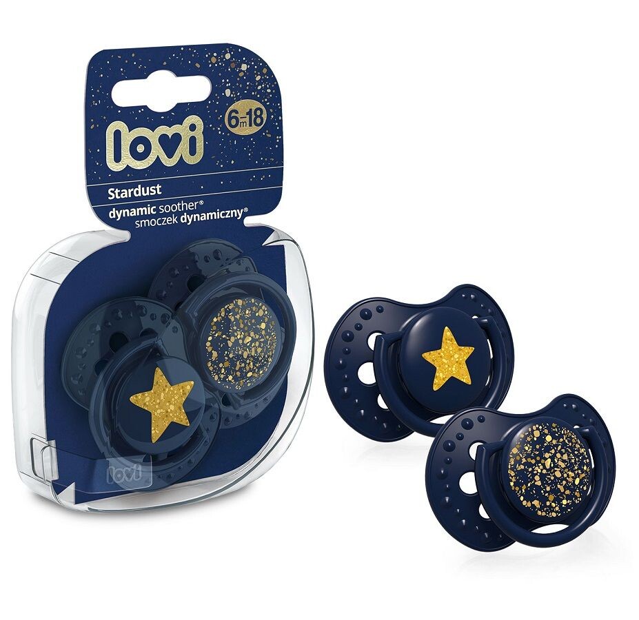 картинка Детская соска Lovi Stardust Blue 6-18m, 2 шт от магазина Одежда+