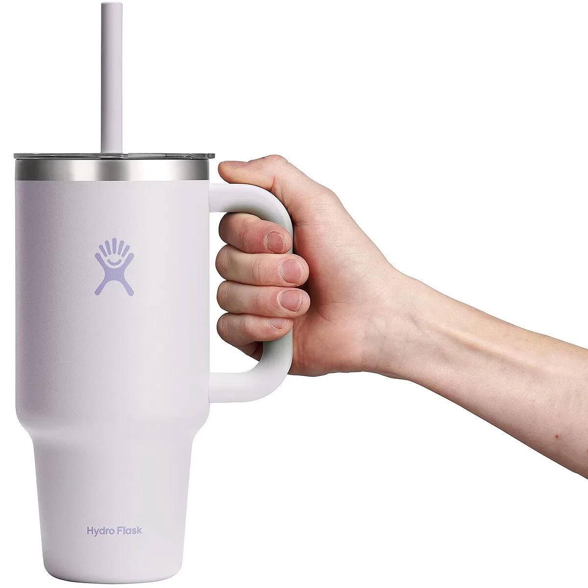 картинка Термокружка с прозрачной крышкой Hydro Flask, Cloud Pink от магазина Одежда+