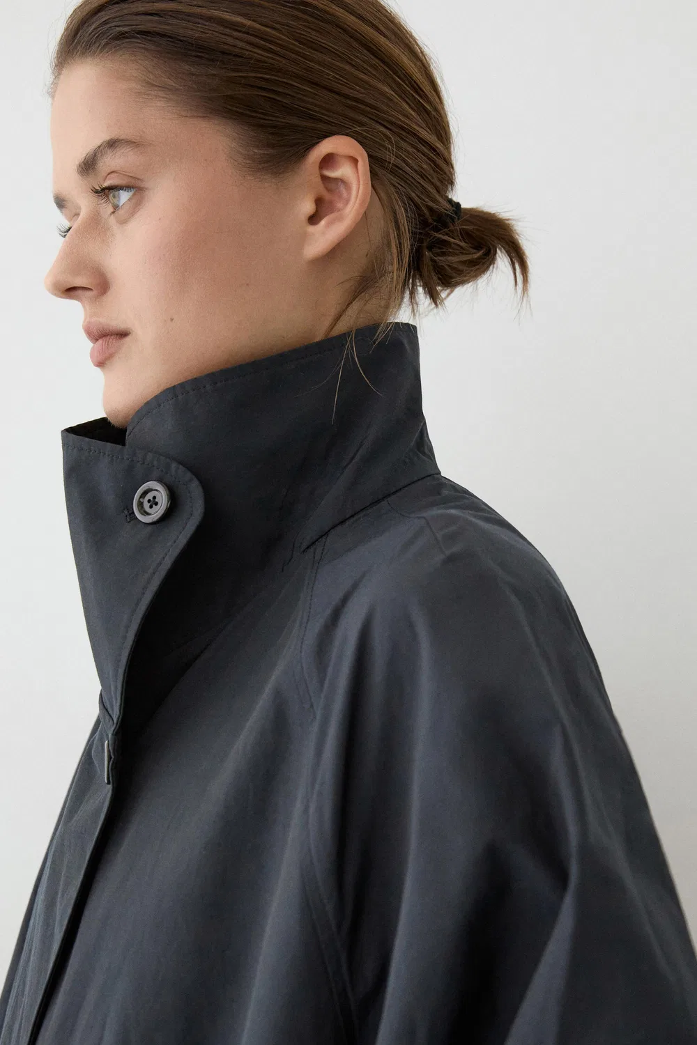 картинка Тренч Massimo Dutti, верхняя одежда, технический, темно-синий от магазина Одежда+