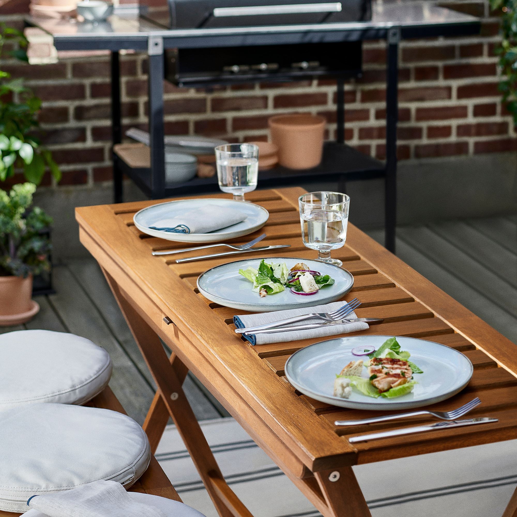 картинка Складной стол IKEA NAMMARÖ, 108x37, светло-коричневый от магазина Одежда+