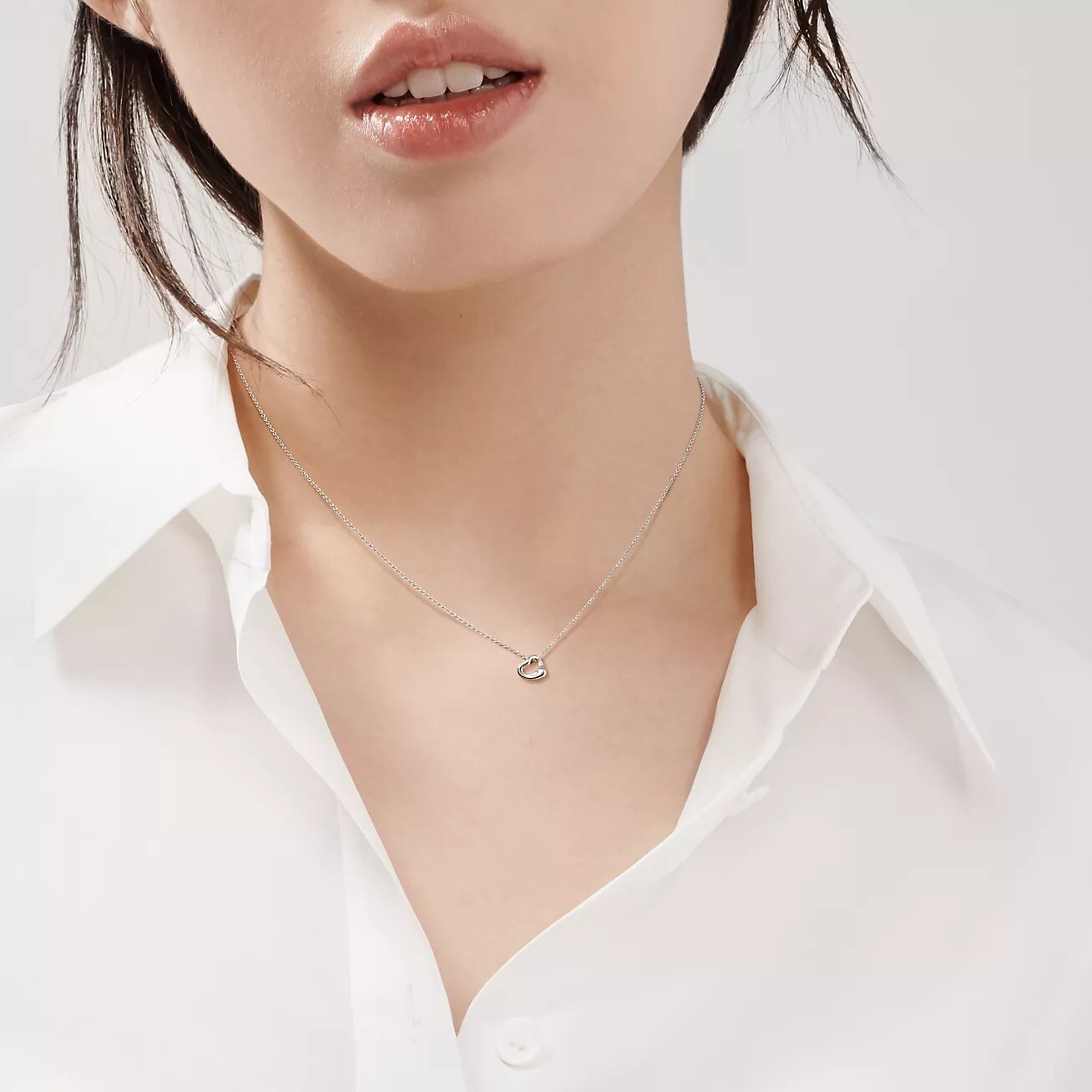 картинка Серебряная подвеска Tiffany & Co. Elsa Peretti Open Heart от магазина Одежда+