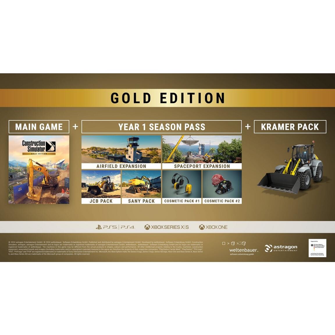 картинка Видеоигра Construction Simulator Gold Edition - PlayStation 5 от магазина Одежда+