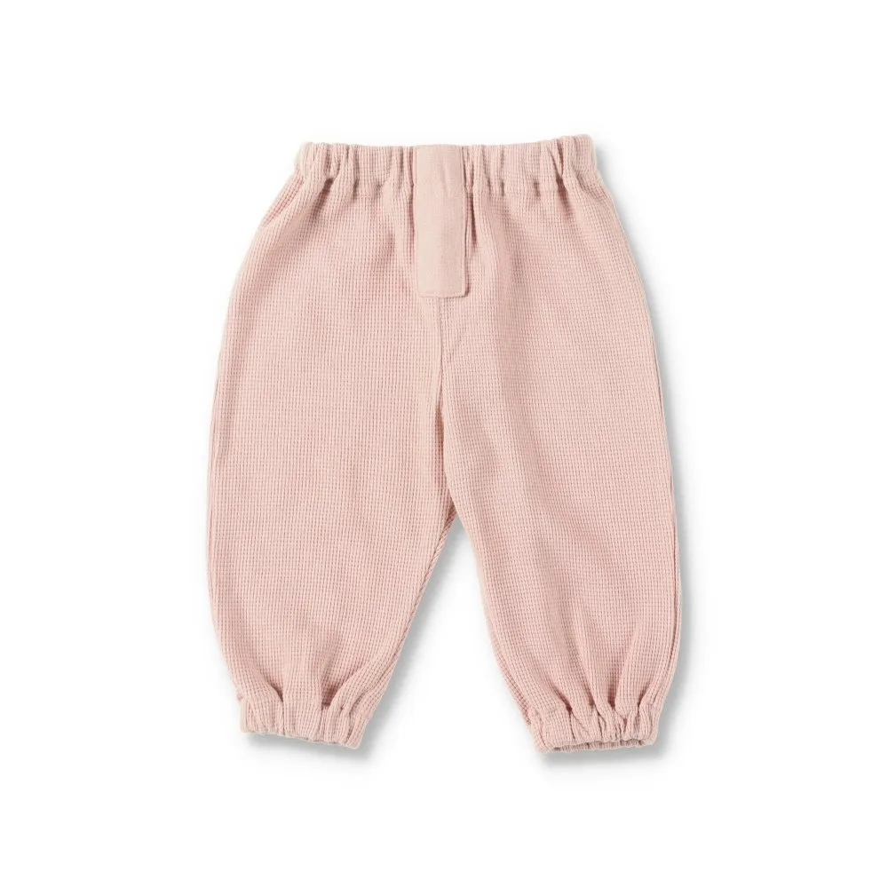 картинка [/Детские100% мягкий вафельный хлопок] Длинные штаны Branshes, Light pink от магазина Одежда+