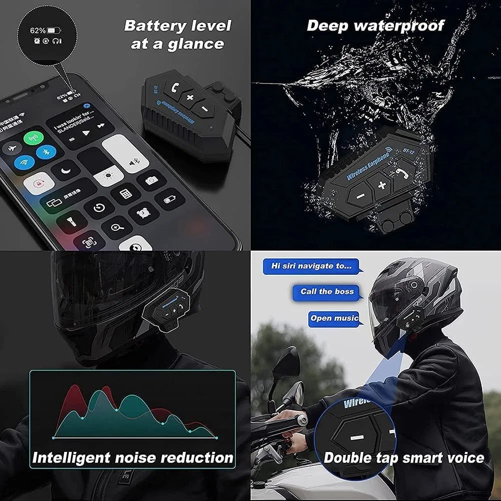 картинка Мотоциклетный шлем модульный с Bluetooth, DJCALA, B от магазина Одежда+