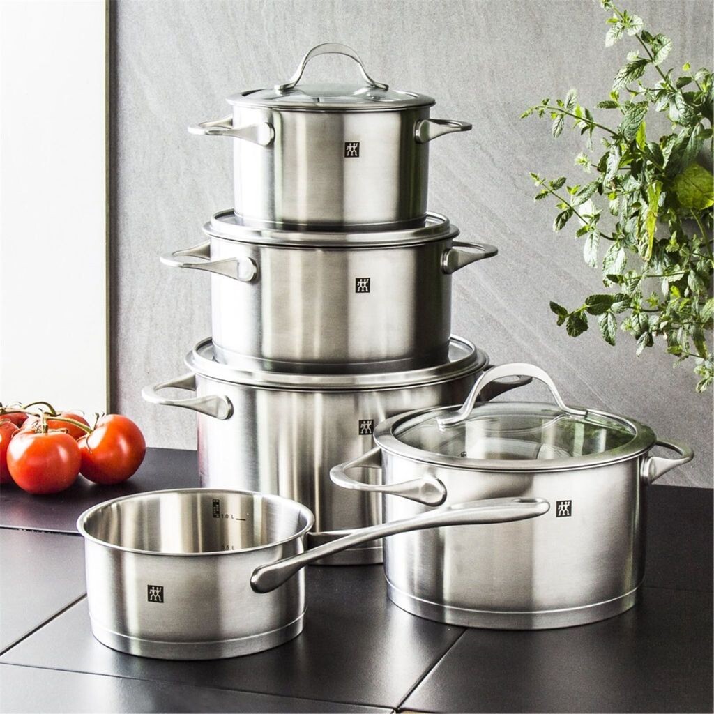 картинка Набор посуды Zwilling Essence, 9 предметов, серебряный от магазина Одежда+