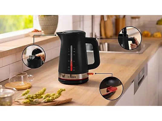 картинка Чайник Bosch TWK4M223 My Moment, черный от магазина Одежда+
