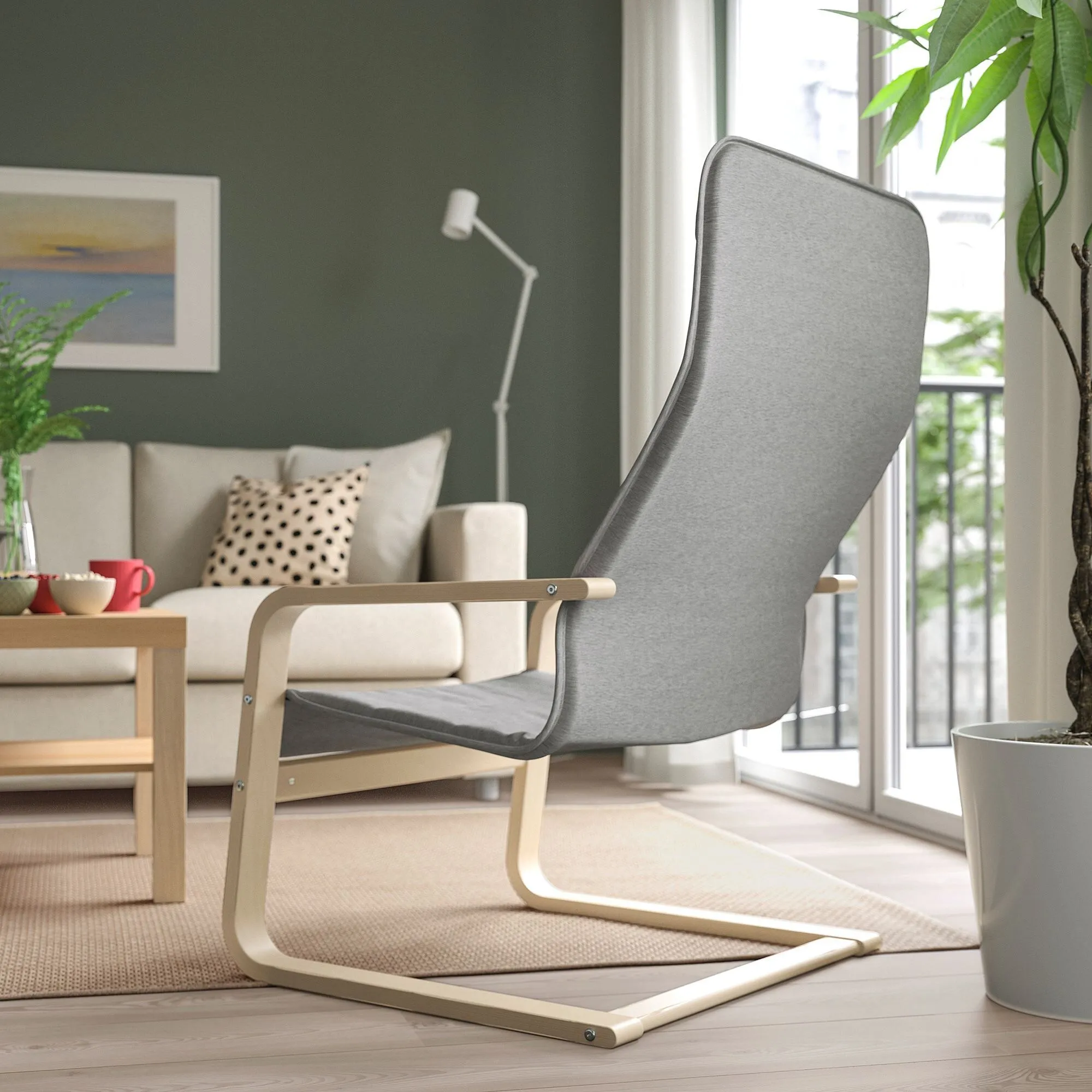 картинка Кресло-качалка, книса светло-серый ÅRSUNDA IKEA от магазина Одежда+