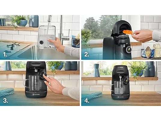 картинка Кофемашина капсульная Bosch TAS162E Tassimo Finesse Friendly, черный от магазина Одежда+